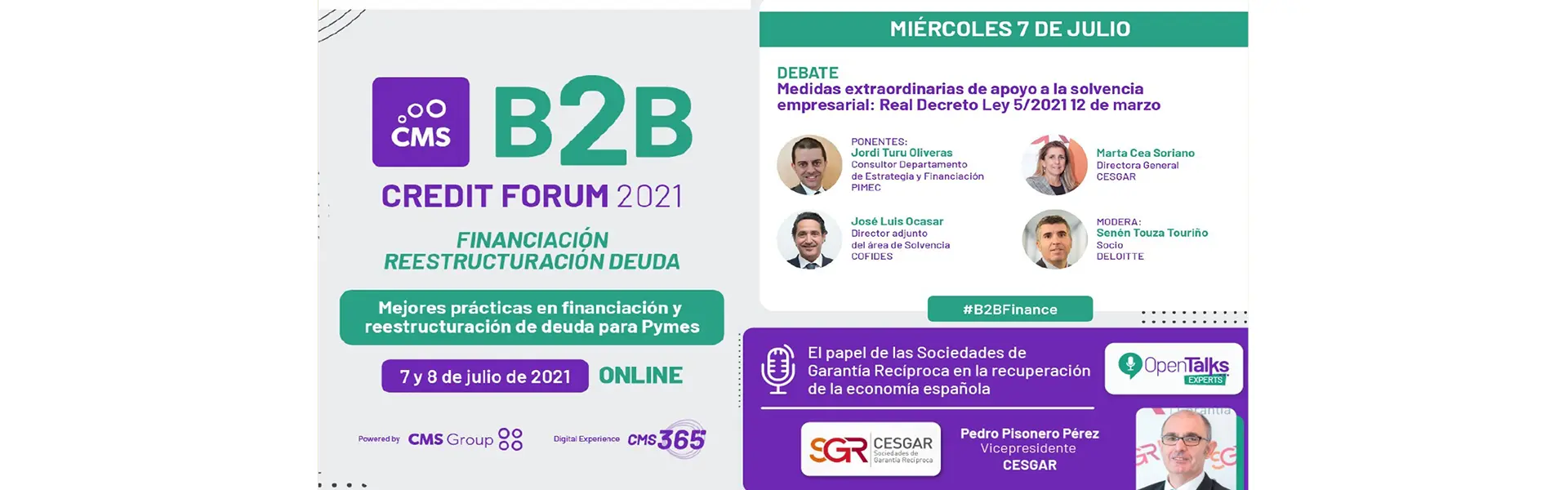 Cesgar participa en el evento B2B Credit Forum 2021 hemeroteca cesgar web