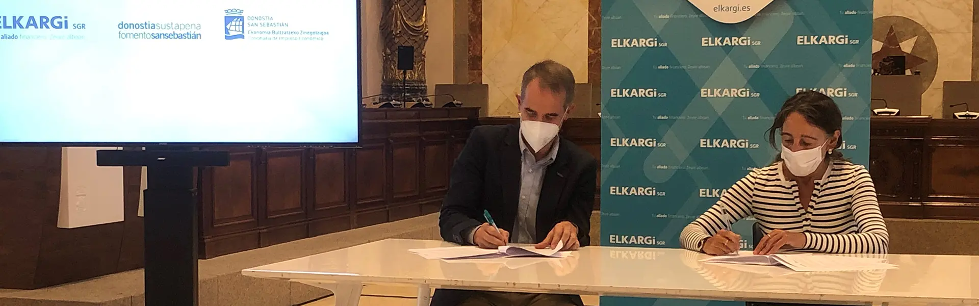 Elkargi y el Ayuntamiento de San Sebastian renuevan su convenio para favorecer la financiacion de pymes y autonomos hemeroteca cesgar web