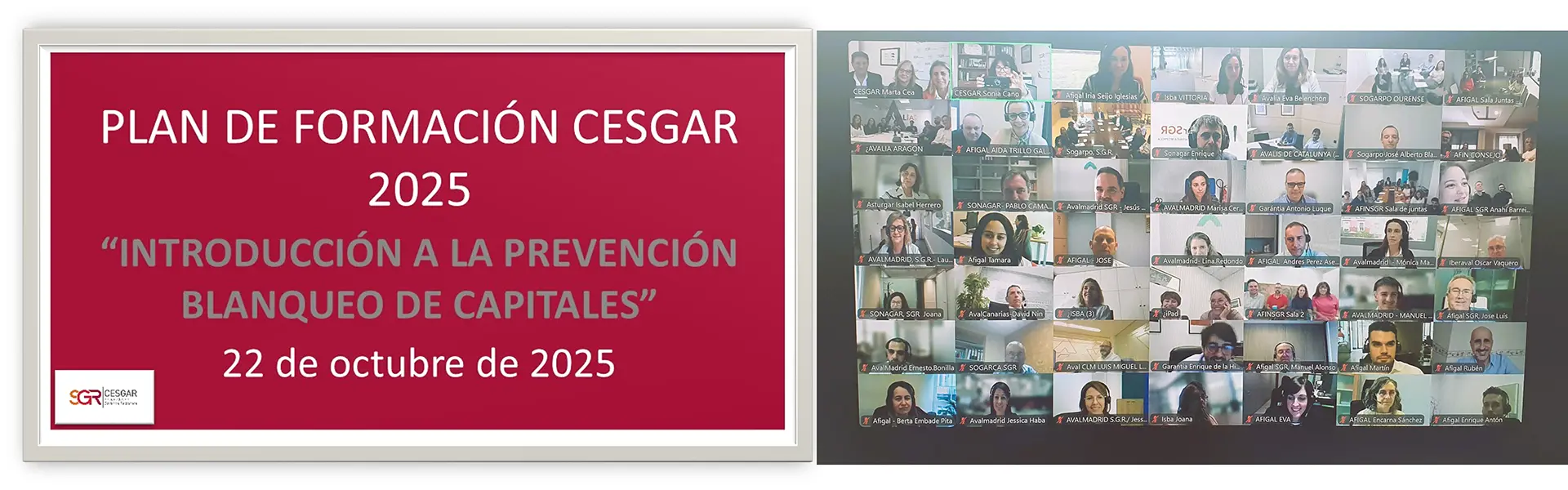 Cesgar organiza una jornada de formación sobre Prevención de Blanqueo de Capitales para toda la plantilla de las SGR ultimas noticias cesgar