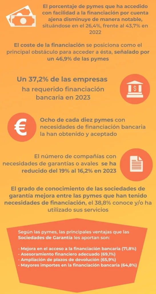 XIII Informe de financión de la Pyme en España porcentaje pymes que han pedido financiación