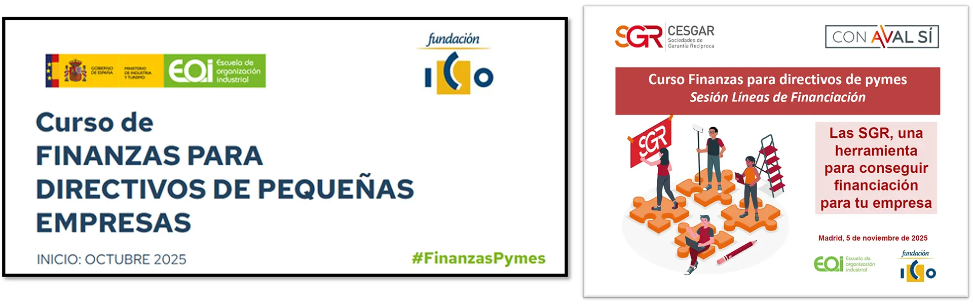 Cesgar participa en una sesión del curso Finanzas para directivos de pymes, organizado por la EOI y la Fundación ICO ultimas noticias cesgar